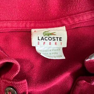 Lacoste Men’s Maroon Polo Shirt Size 6 (US XL) Classic Fit Crocodile Logo